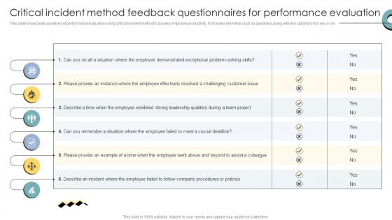 Skill Enhancement Performance Critical Incident Method Feedback Questionnaires For Performance