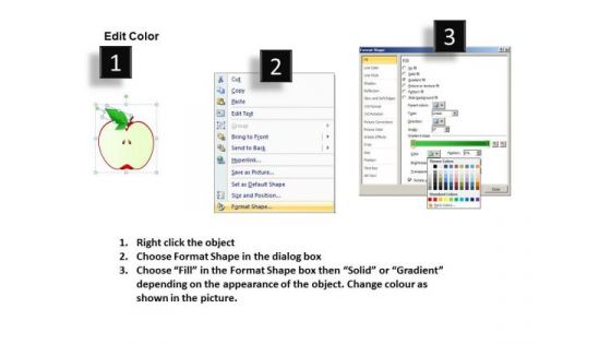 Slice Data With Apples Sliced PowerPoint Slides And Ppt Diagram Templates