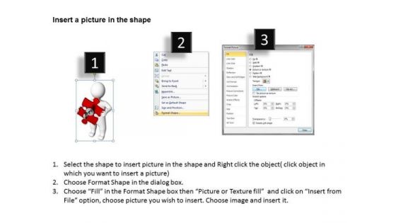 Small Business Network Diagram 3d Man With Key Puzzle PowerPoint Slides