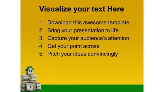 Small Cottage Big Price Real Estate PowerPoint Templates And PowerPoint Themes 0612