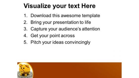 Small Savings Are Valuable PowerPoint Templates Ppt Backgrounds For Slides 0513