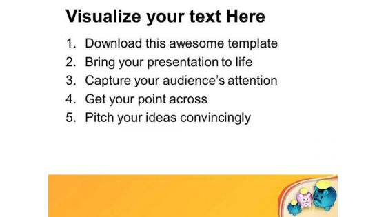 Small Savings Converted Into Big Savings PowerPoint Templates Ppt Backgrounds For Slides 0613