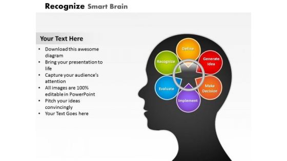 Smart Brain For Problem Solving PowerPoint Presentation Template
