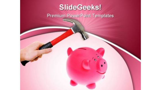 Smashing Piggybank Future PowerPoint Themes And PowerPoint Slides 0411