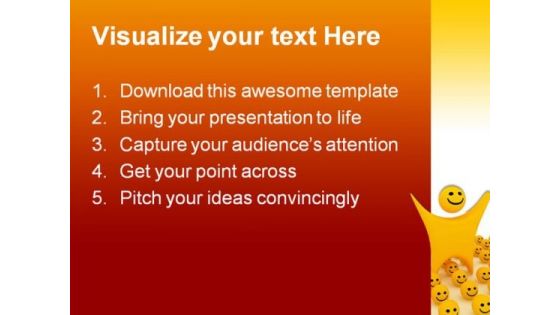 Smiley Shapes PowerPoint Themes And PowerPoint Slides 0211