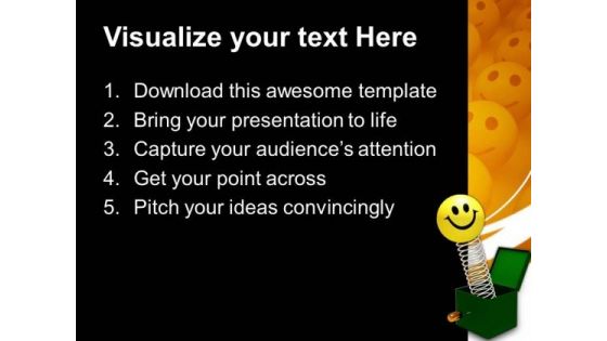 Smiley With Green Box Symbol PowerPoint Templates And PowerPoint Themes 0812