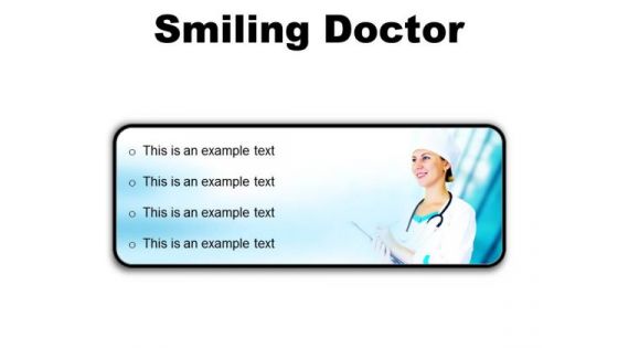 Smiling Doctor Medical PowerPoint Presentation Slides R