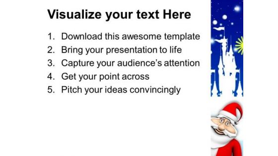 Smiling Santa Holidays PowerPoint Templates Ppt Backgrounds For Slides 1212