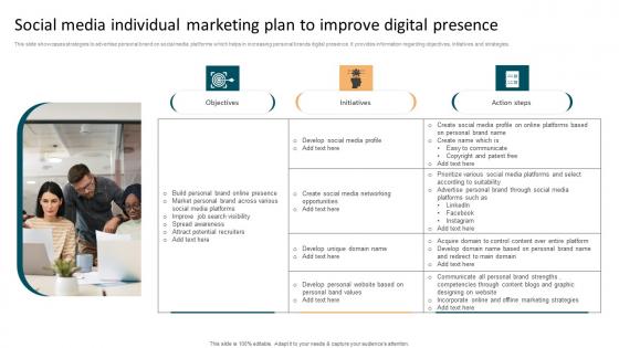 Social Media Individual Marketing Plan To Improve Digital Presence Brochure Pdf Social Media Individual Marketing Plan To Improve Digital Presence Brochure Pdf