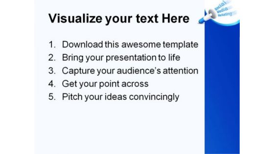 Social Media Marketing Business PowerPoint Background And Template 1210
