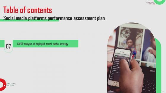 Social Media Platforms Performance Assessment Plan Ppt Powerpoint Presentation Complete Deck