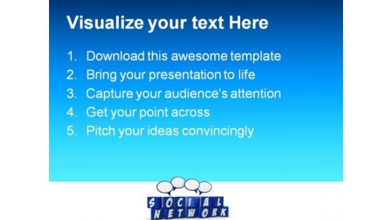 Social Network Communication PowerPoint Backgrounds And Templates 1210
