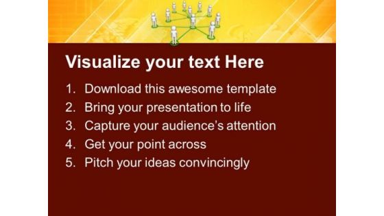 Social Network Community Team Communication PowerPoint Templates Ppt Backgrounds For Slides 0113