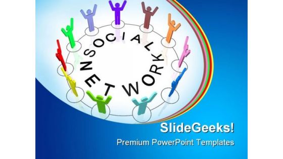 Social Network People PowerPoint Backgrounds And Templates 0111