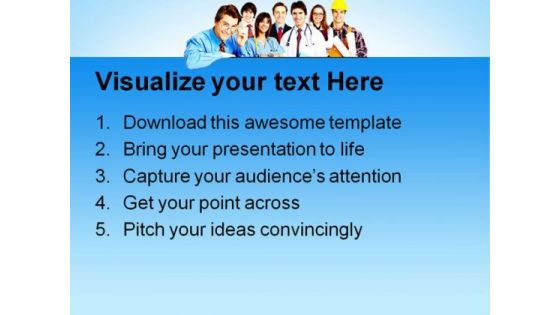 Social Workers Metaphor PowerPoint Background And Template 1210