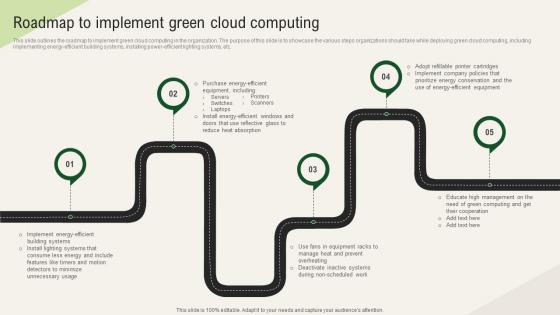 Solar Computing IT Roadmap To Implement Green Cloud Computing