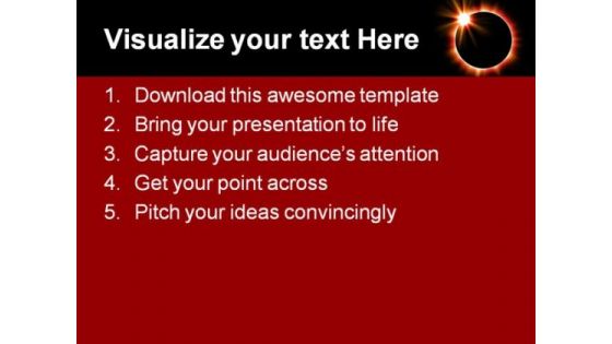 Solar Eclipse Geographical PowerPoint Templates And PowerPoint Backgrounds 0711