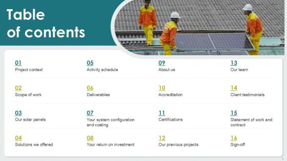 Solar Energy Services Proposal Powerpoint Presentation Slides