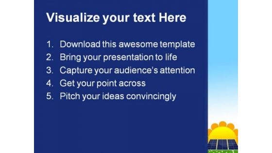 Solar Panel Geographical PowerPoint Templates And PowerPoint Backgrounds 0611