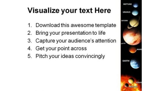 Solar System Science PowerPoint Themes And PowerPoint Slides 0411