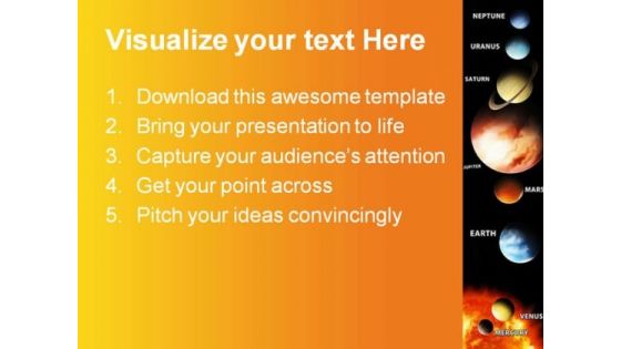 Solar System Science PowerPoint Themes And PowerPoint Slides 0411