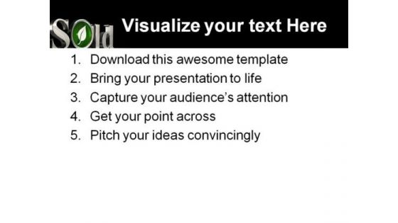 Sold Environment PowerPoint Backgrounds And Templates 0111