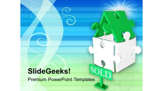 Sold Home Real Estate PowerPoint Templates Ppt Backgrounds For Slides 0213 Sold Home Real Estate PowerPoint Templates Ppt Backgrounds For Slides 0213