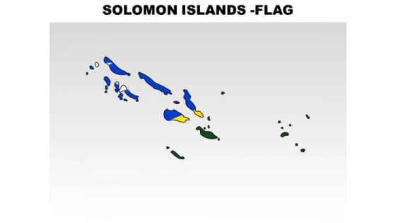 Solomon Islands Country PowerPoint Flags