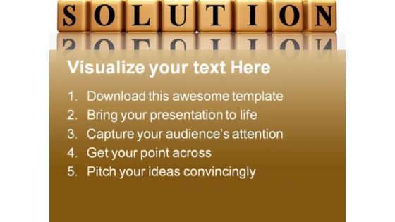 Solution Business Abstract PowerPoint Templates And PowerPoint Backgrounds 0811