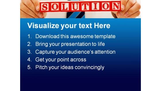 Solution Business PowerPoint Template 0810