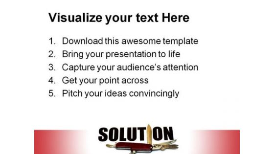 Solution Business PowerPoint Template 0910
