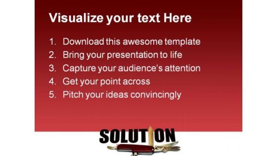 Solution Business PowerPoint Template 0910