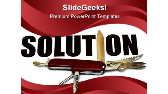 Solution Business PowerPoint Template 0910 Solution Business PowerPoint Template 0910