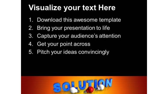 Solution Business PowerPoint Templates And PowerPoint Themes 0912