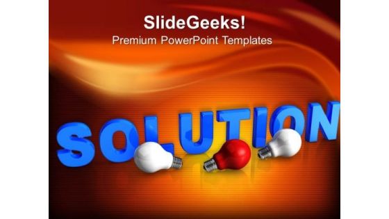 Solution Business PowerPoint Templates And PowerPoint Themes 0912