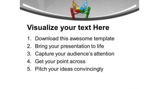 Solution Can Be Find With Team Efforts PowerPoint Templates Ppt Backgrounds For Slides 0513