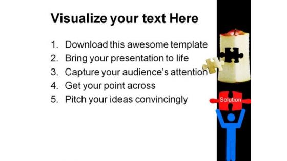 Solution Concept With Puzzle Business PowerPoint Backgrounds And Templates 1210