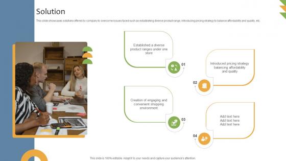 Solution General Merchandising Store Business Model BMC SS V
