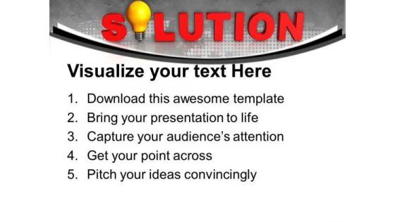 Solution Idea Business PowerPoint Templates And PowerPoint Themes 1012