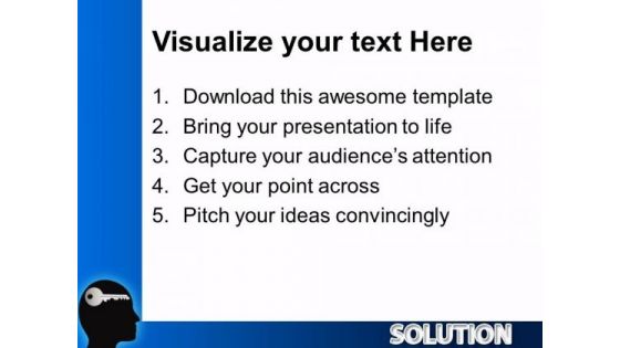 Solution Key Business PowerPoint Templates And PowerPoint Themes 0312