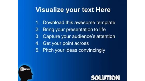 Solution Key Business PowerPoint Templates And PowerPoint Themes 0312
