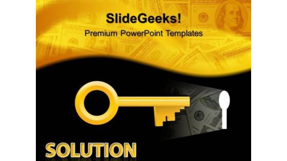 Solution Key Finance PowerPoint Templates And PowerPoint Themes 0512