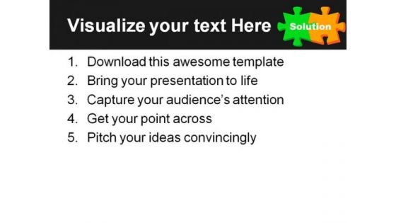 Solution Puzzle03 Business PowerPoint Templates And PowerPoint Backgrounds 0711