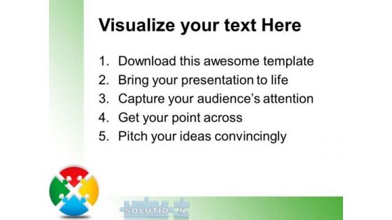 Solution Puzzle Business PowerPoint Templates And PowerPoint Themes 0412