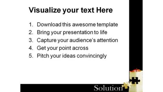 Solution Puzzle Business PowerPoint Themes And PowerPoint Slides 0411