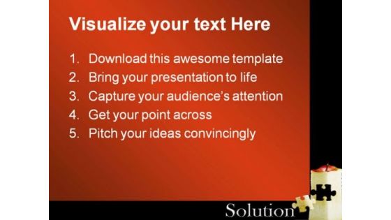 Solution Puzzle Business PowerPoint Themes And PowerPoint Slides 0411