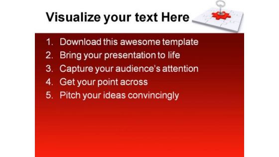 Solution Security PowerPoint Templates And PowerPoint Backgrounds 0211