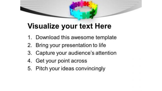 Solution To Problem As Team Effort PowerPoint Templates Ppt Backgrounds For Slides 0413