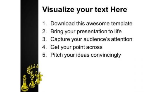 Solve Issues Like Chess Playing PowerPoint Templates Ppt Backgrounds For Slides 0713