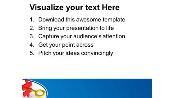 Solve The Problem With Answer Key PowerPoint Templates Ppt Backgrounds For Slides 0513